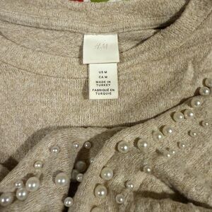 H&M PEARLED Sweater